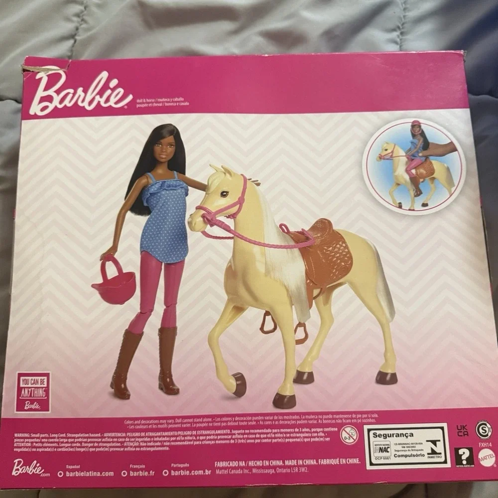 New AA Barbie Doll Loves Her Horse Black Hair  New In Box